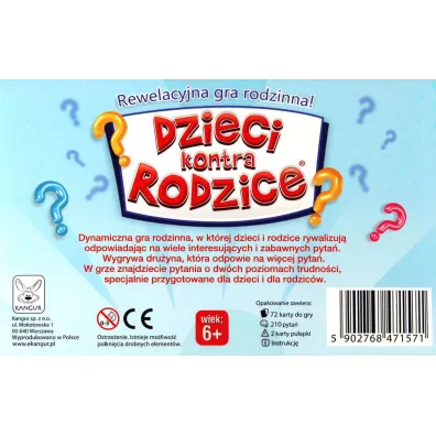Dzieci kontra Rodzice. Wersja podstawowa Kangur