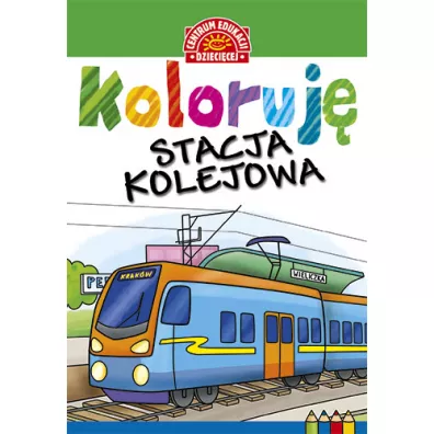 Koloruj�. Stacja kolejowa