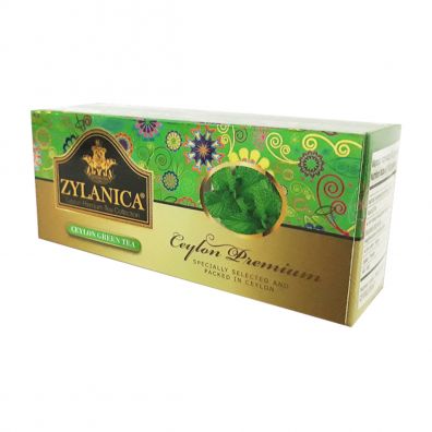 Zylanica Herbata zielona z dodatkiem aromatu mity 25 x 2 g