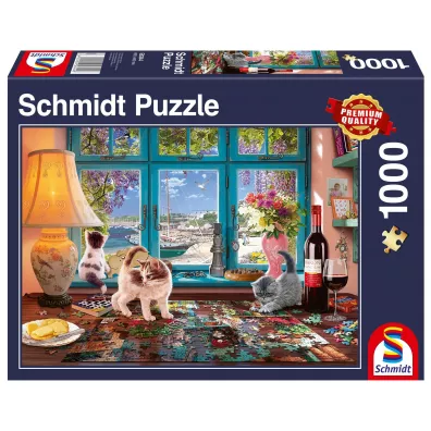 Puzzle 1000 el. St� do uk�adania puzzli Schmidt