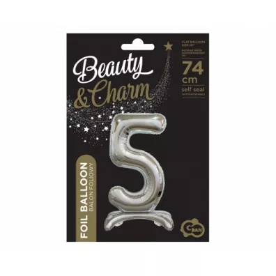 Godan Balon foliowy B&C Cyfra stoj�ca 5 BC-ASS5 74 cm