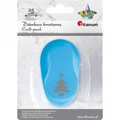 Titanum Dziurkacz z motywem Choinka 25mm