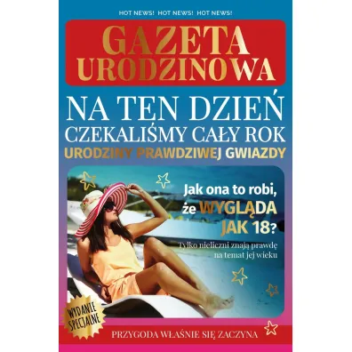 Armin Style KARNET URODZINY 130X210 Z KOP GAZETA UR AS-55