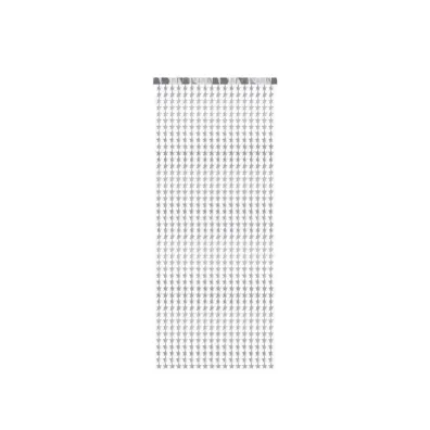 PartyDeco Kurtyna Gwiazdki srebrna 100x245 cm