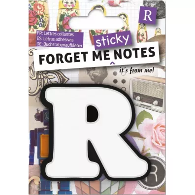 If Forget me sticky. Notes kart samoprzylepne litera R niebieski