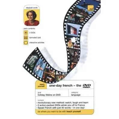 One-Day French. 2 DVDs, laminated card and interactive activities - Elisabeth Smith