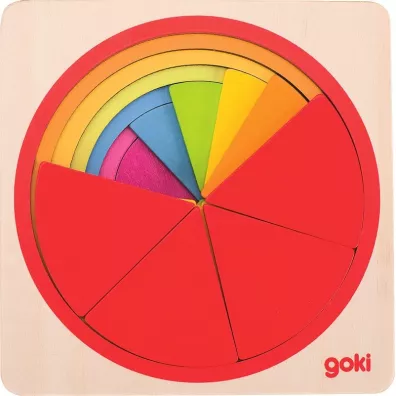 Puzzle Warstwowe ko�a u�amki Goki