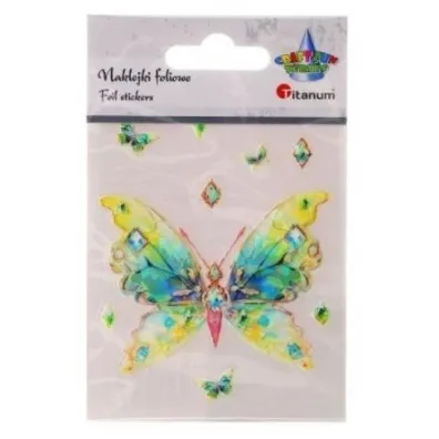 Titanum Naklejki foliowe motyl 75x89mm 9 szt.