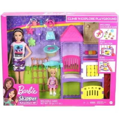 Barbie Skipper Klub opiekunek Plac zabaw Zestaw Mattel