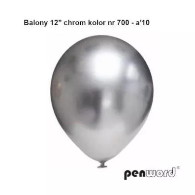 Penword Balony chromowane srebrne 30,5cm