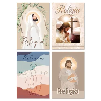 ZESZYT DO RELIGII Z PODDRUKIEM, JEZUS A5/60 KRATKA (10SZT)