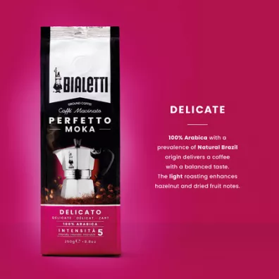Bialetti Kawa mielona Perfetto Moka Delicato 250 g Bialetti Kawa mielona Perfetto Moka Delicato 250 g