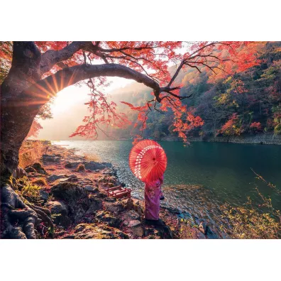 Puzzle 1000 el. Japonia, Rzeka Katsura Educa