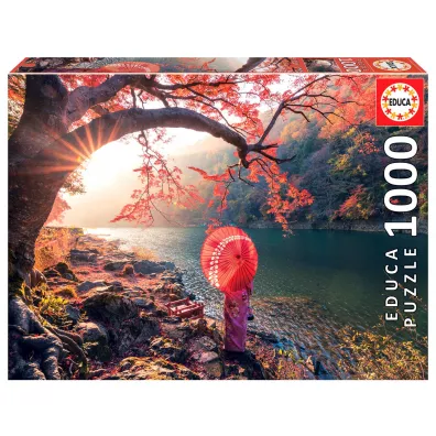 Puzzle 1000 el. Japonia, Rzeka Katsura Educa