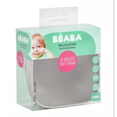 Beaba Silikonowa miseczka z przyssawk grey