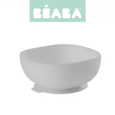 Beaba Silikonowa miseczka z przyssawk grey