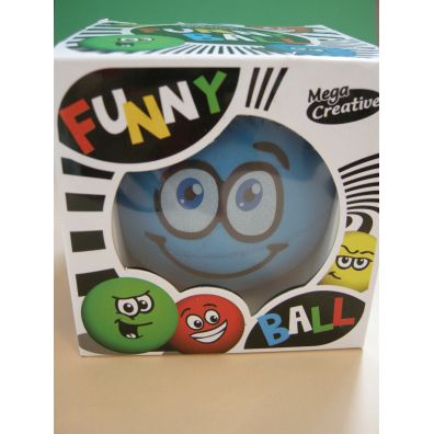 Mega Creative Funny Ball 10cm /niebieska umiechnita