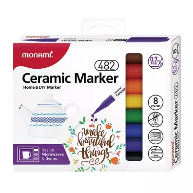 Monami Markery do ceramiki 8 szt.