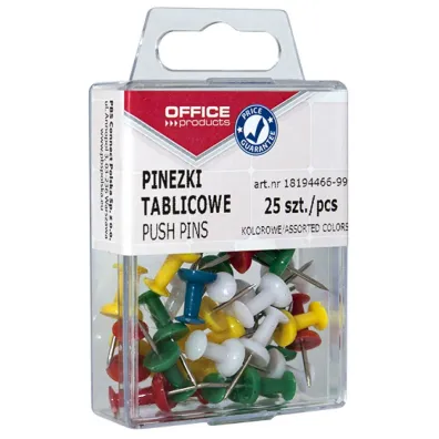 Office Products Pinezki beczu�ki kolorowe w pude�ku