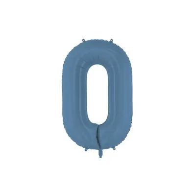 Balon foliowy cyfra 0 86cm granat