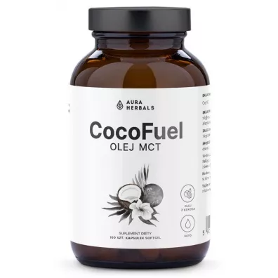 Aura Herbals CocoFuel - Olej MCT 1000 mg Suplement diety 100 kaps.