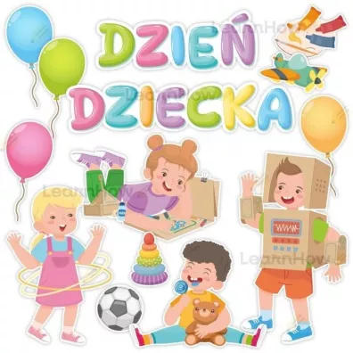 LearnHow Dekoracja okoliczno�ciowa Dzie� Dziecka 14el