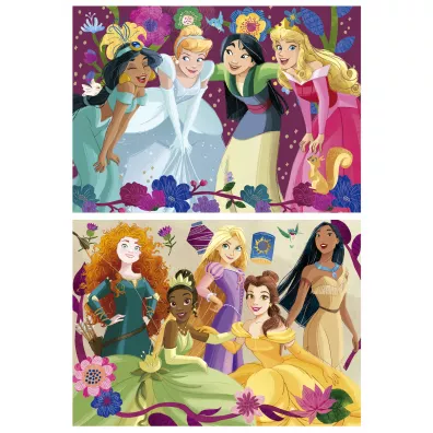 Puzzle 2x48 el. Ksi�niczki z bajek Disneya Educa