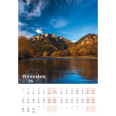 Kalendarz 2026 wieloplanszowy Pieniny