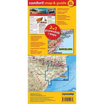 Katalonia map&guide XL PL laminat 2024