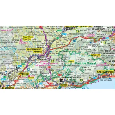 Katalonia map&guide XL PL laminat 2024