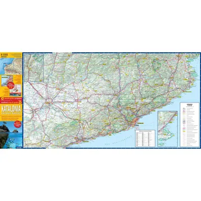 Katalonia map&guide XL PL laminat 2024