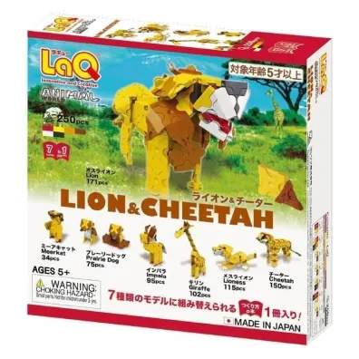 Klocki japo�skie LaQ Animal World Lion and Cheetah