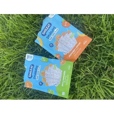 Smileat Lody owocowe do mro�enia o smaku moreli i banana Smilado po 6 miesi�cu 5 x 50 g Bio
