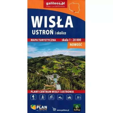Mapa - Wis�a, Ustro� i okolice 1:20 000