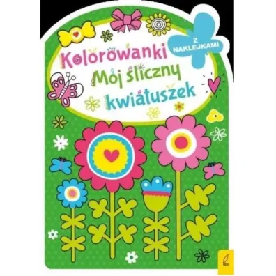 M�j �liczny kwiatuszek. Kolorowanki z wykrojnika