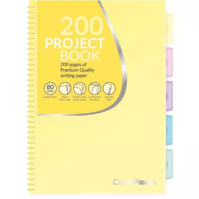 Koozeszyt A4 PP pastel ty 02909 CoolPack kratka 100 kartek
