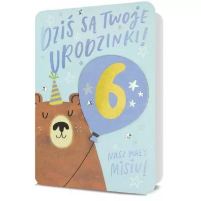 Karnet okazjonalny B6 z kopert� Urodziny Dziecko PAN DRAGON  HM200-2748