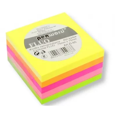 Penword Kostka samoprzylepna fluo 75x75mm 450K