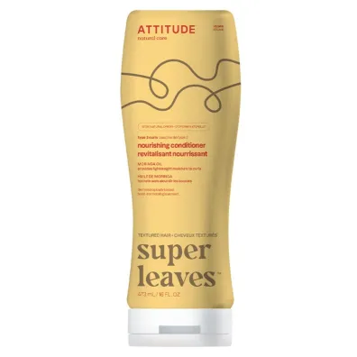 Attitude SUPER LEAVES, Od�ywka do w�os�w kr�conych, z olejem moringa 473 ml