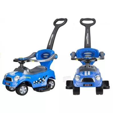 Je�dzik z prowadnic� niebieski LeanToys