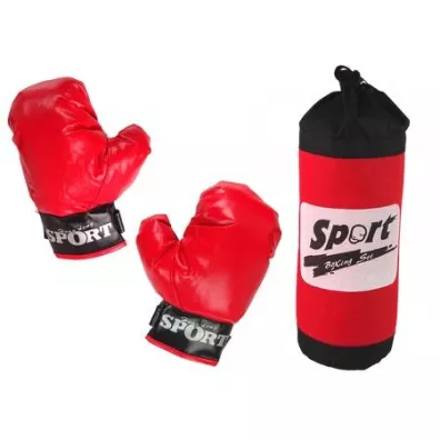 Zestaw bokserski worek + r�kawice LeanToys