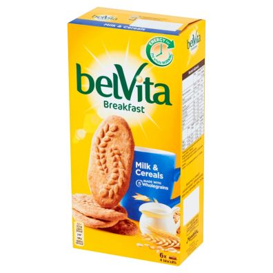 belVita Breakfast Ciastka zboowe z mlekiem 300 g