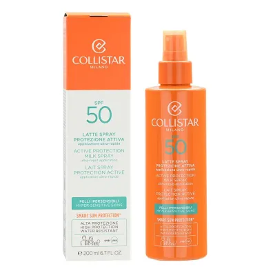 Collistar Tanning Moisturizing Milk Spray Hyper-Sensitive Skin Mleczko przeciws�oneczne w sprayu SPF50 200 ml
