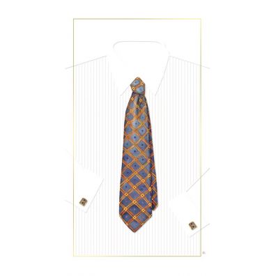 Karnet G05 41A 035 + koperta Krawat niebiesk 12x23 cm