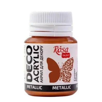 Rosa Farba akrylowa metaliczna copper 55 20ml