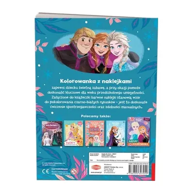 Disney Kraina Lodu. Kolorowanka z naklejkami