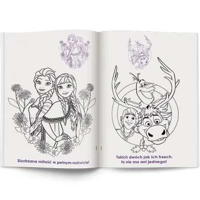 Disney Kraina Lodu. Kolorowanka z naklejkami