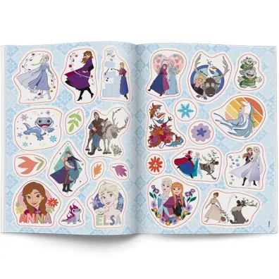 Disney Kraina Lodu. Kolorowanka z naklejkami