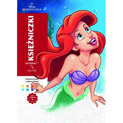 Ksi�niczki Disney. Zagadkowe rysunki. Kolorowanka antystresowa. Art therapy - J�r�my Mariez