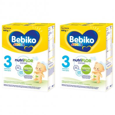 Bebiko Junior 3 Odywcza formua na bazie mleka dla dzieci powyej 1. roku ycia Zestaw 2 x 600 g
